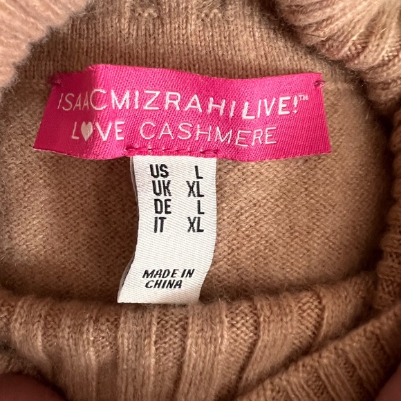 Isaac Mizrahi Love Cashmere Women's 100% Cashmere Turtleneck Sweater, Large - Picture 9 of 9